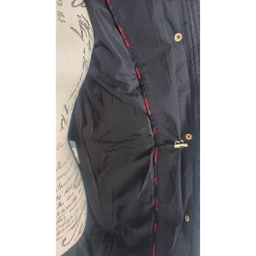 Michael Kors Black Parka with Detachable Faux Fur Lined Hood/NWT, XS - Picture 9 of 11